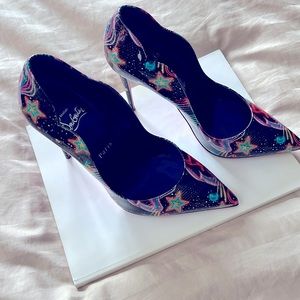 One of a kind Louboutin Hot Chick pointed pump, no longer available at stores!